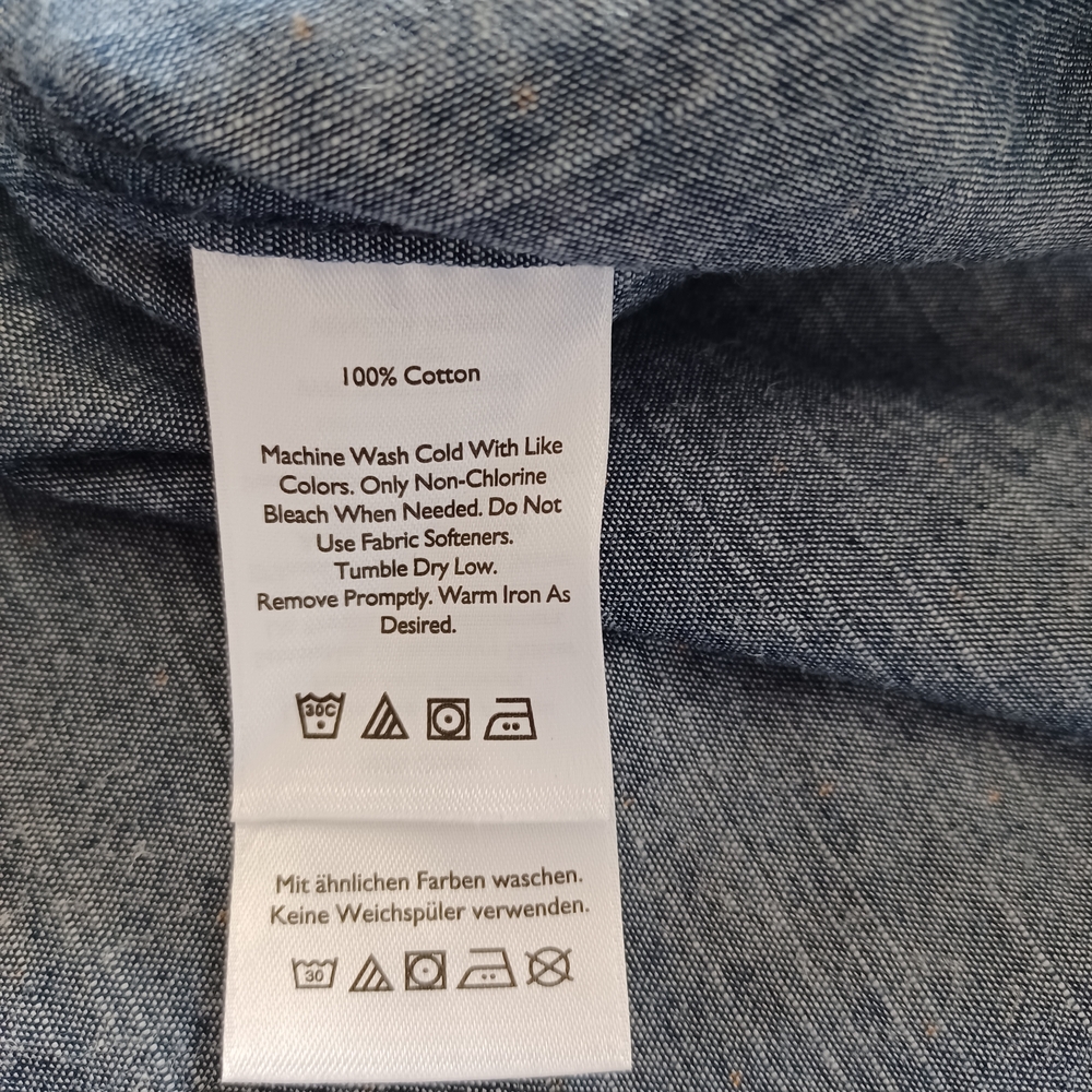 Eddie Bauer Mens Casual Button Down Shirt Classic Fit Short Sleeve Cotton Size L - Picture 5 of 9